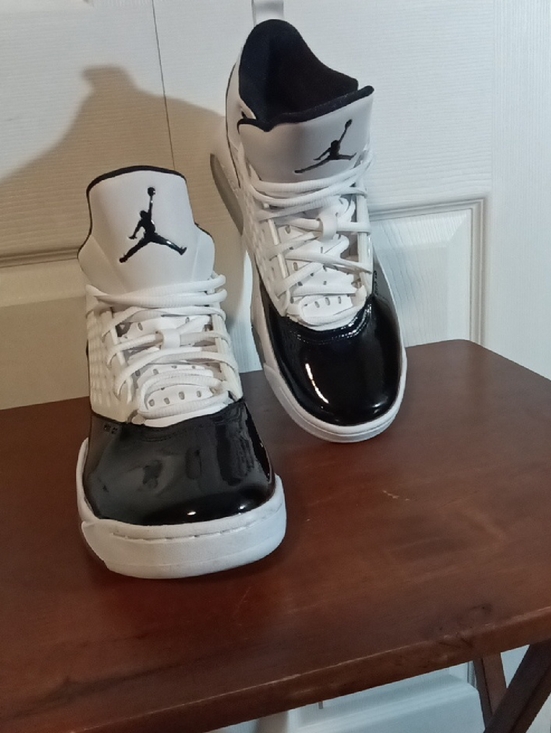 Jordan Men\'s High-Top Athletic Shoes - White & Black